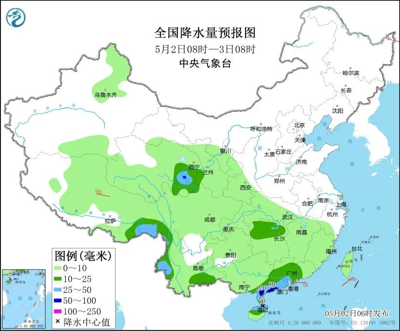 未来三天国内天气预报（5月2日）