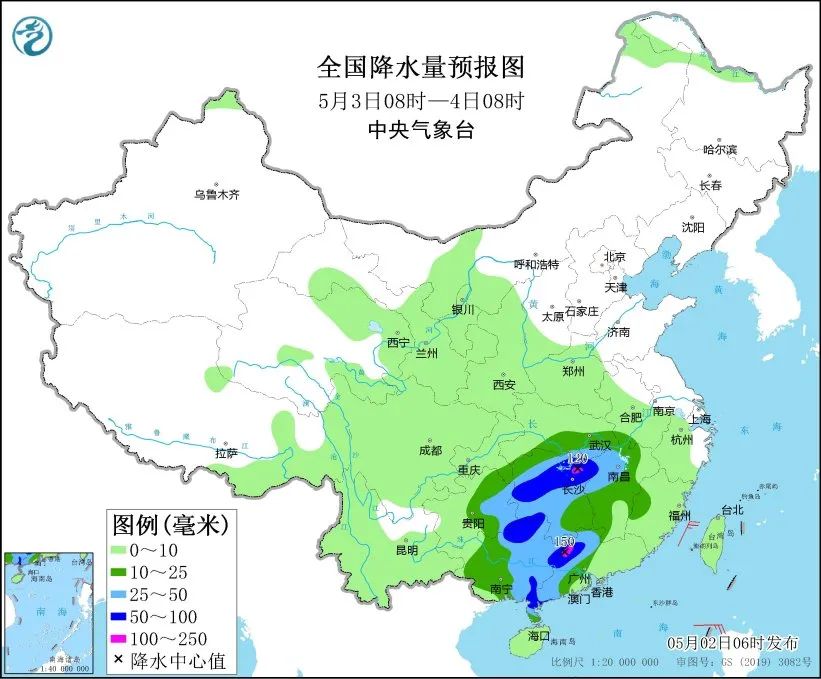 未来三天国内天气预报（5月2日）